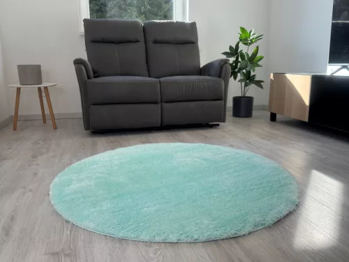 Puffy Shaggy 004O Light Blue Ø 120cm