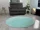 Puffy Shaggy 004O Light Blue Ø 160cm