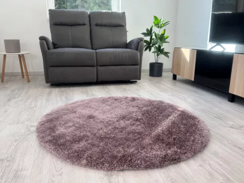 Puffy Shaggy 004O Lila Ø 160cm
