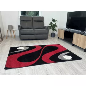 Margit Szőnyeg 2331 Black (Fekete-Piros) 60x110cm