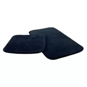   Royal 252-2 Black, Fekete 2 Részes Fürdőszoba Szőnyeg 50x80 + 50x45cm