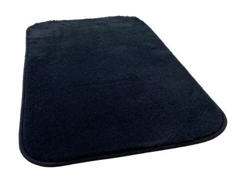 Royal 252-2 Black, Fekete 2 Részes Fürdőszoba Szőnyeg 50x80 + 50x45cm
