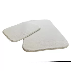   Royal 252-2 Cream, Krém 2 Részes Fürdőszoba Szőnyeg 50x80 + 50x45cm