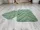 Lazien 3015-2 Green, Zöld 2 Részes Fürdőszoba Szőnyeg 50x80 + 50x40cm
