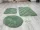 Lazien 3015-3 Green, Zöld 3 Részes Fürdőszoba Szőnyeg 50x80 + 50x40cm