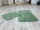 Lazien 3016-2 Green, Zöld 2 Részes Fürdőszoba Szőnyeg 50x80 + 50x40cm