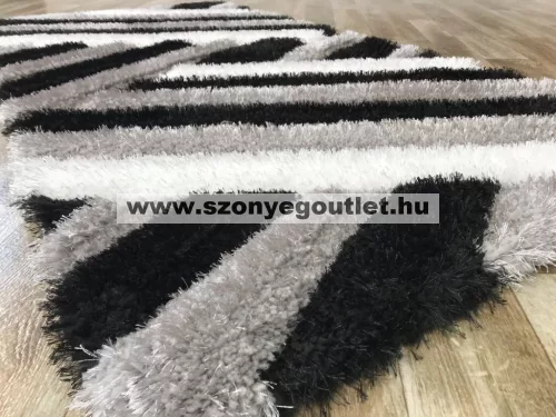California Shaggy 302 Black (Szürke-Fekete) 160x220cm