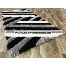 California Shaggy 302 Black (Szürke-Fekete) 200x280cm