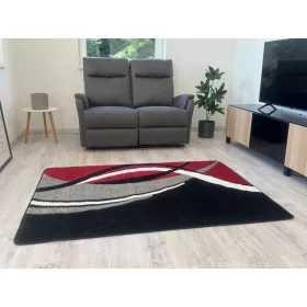 Margit Szőnyeg 361 Black (Fekete-Piros) 60x110cm