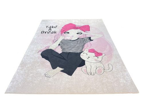 Zenit Gyerek Szőnyeg 42790 Pink (Rózsaszín) 130x180cm