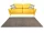 Nora 6077 Light Brown (Barna) 60x110cm