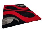 Comfort Szőnyeg 6874 Black-Red (Fekete-Piros)120x170cm