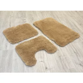 Scott 7080-3 Beige 3 Részes Fürdőszoba Szőnyeg 50x80cm
