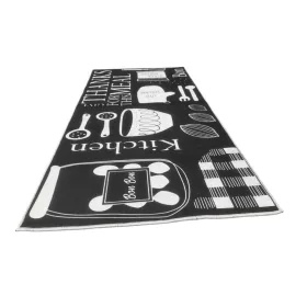 Helena Konyhai Szőnyeg 7126 Black (Fekete) 60x120cm