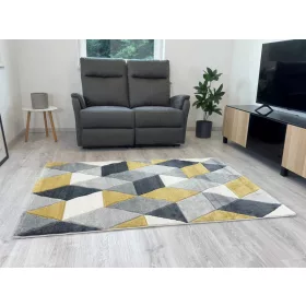 Louise Szőnyeg 8797 Yellow Grey (Sárga-Szürke) 80x250cm